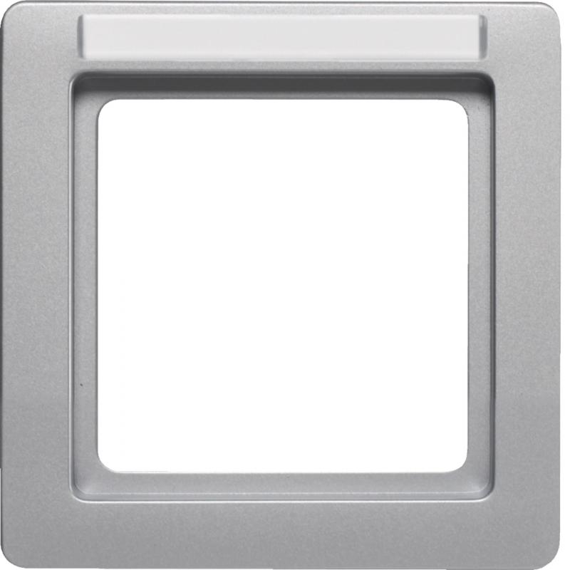 Berker 10116014 Rahmen 1fach mit Beschriftungsfeld Q1 Al