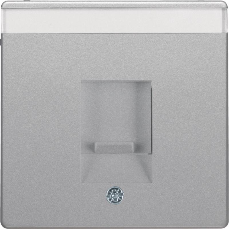 Berker 11706084 Zentralstück m Staubs u BF Q.x alu samt