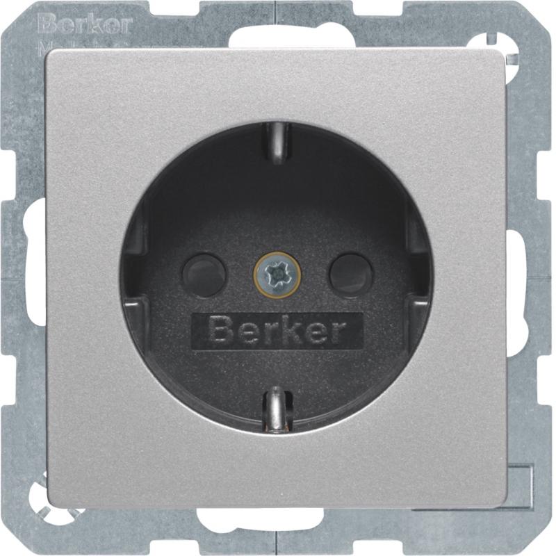 Berker 47236084 Steckdose SCHUKO erh BS Q.x alu