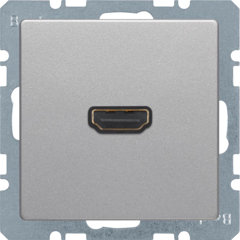 Berker 3315436084 HDMI Steckdose m 90° Stcka. Q.x alu