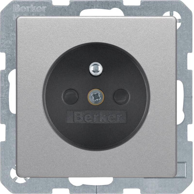 Berker 6765766084 Steckdose m SK-Stift erh BS Q.x alu