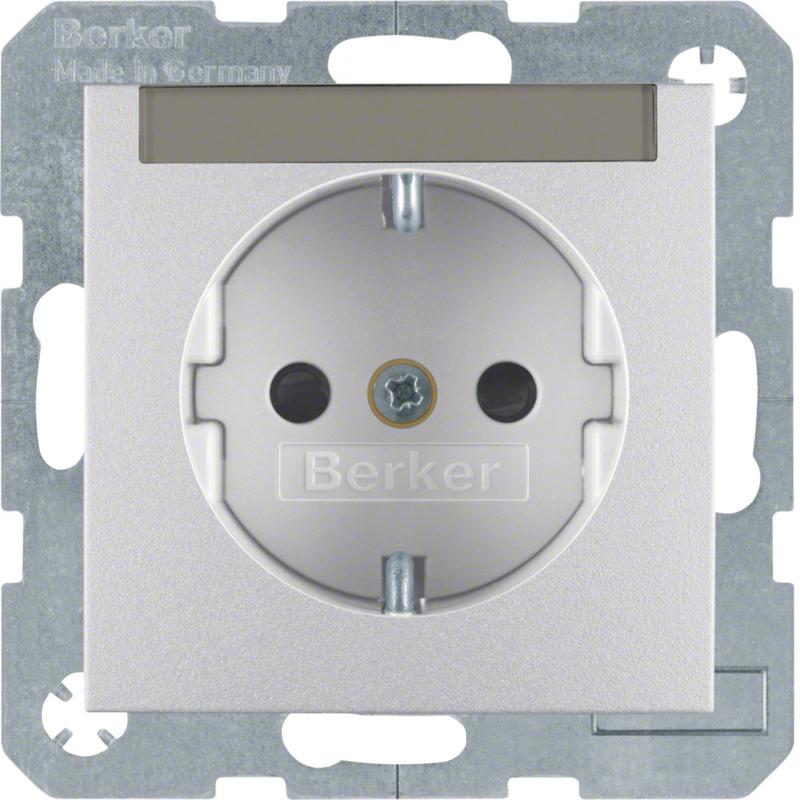 Berker 41496084 Steckdose SCHUKO BSF erh BS Q.x alu