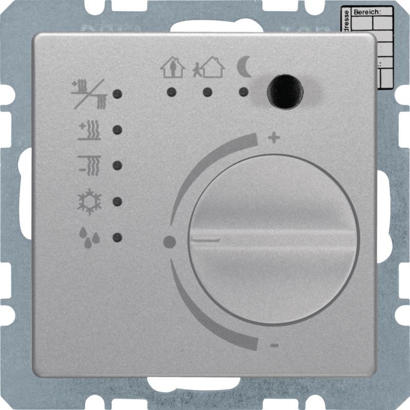 Berker 75441124 Raumtemperaturregler m Ta-Sst IB Q.x Alu