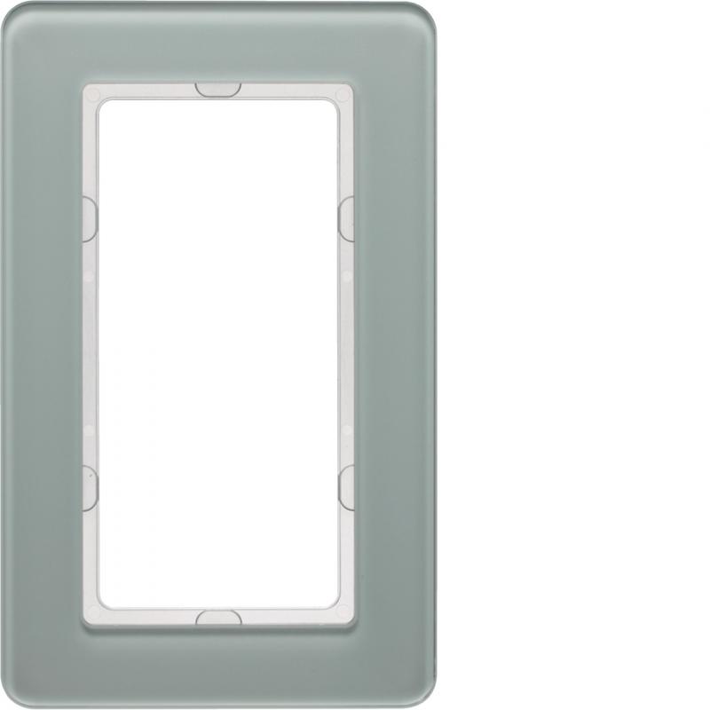 Berker 13096079 Rahmen 1f m groß Ausschnitt Q.7 Glas pw