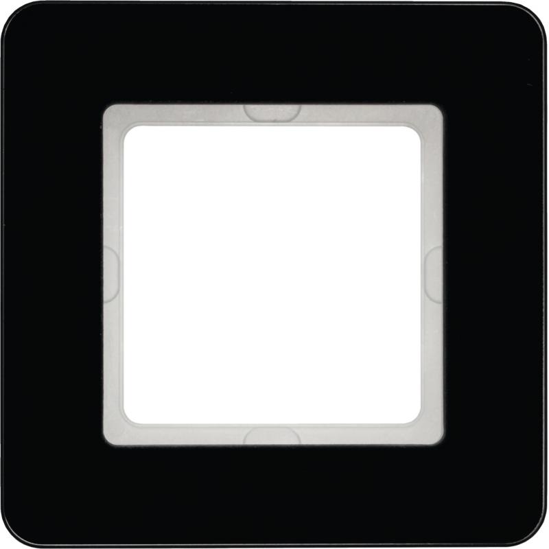 Berker 10116076 Rahmen 1fach Q.7 Glas schw
