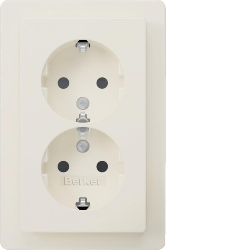 Berker 47596089 D.std. SCHUKO, Adpl., erh. BS, Q.1, pw