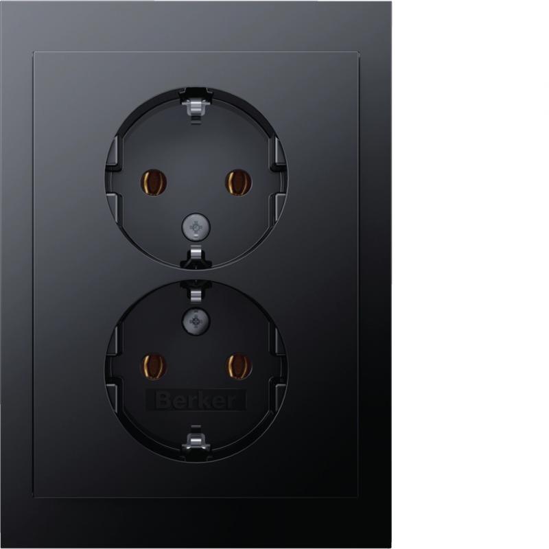 Berker 47747006 D-Steckdose SCHUKO m ADP K.1 anth ma la