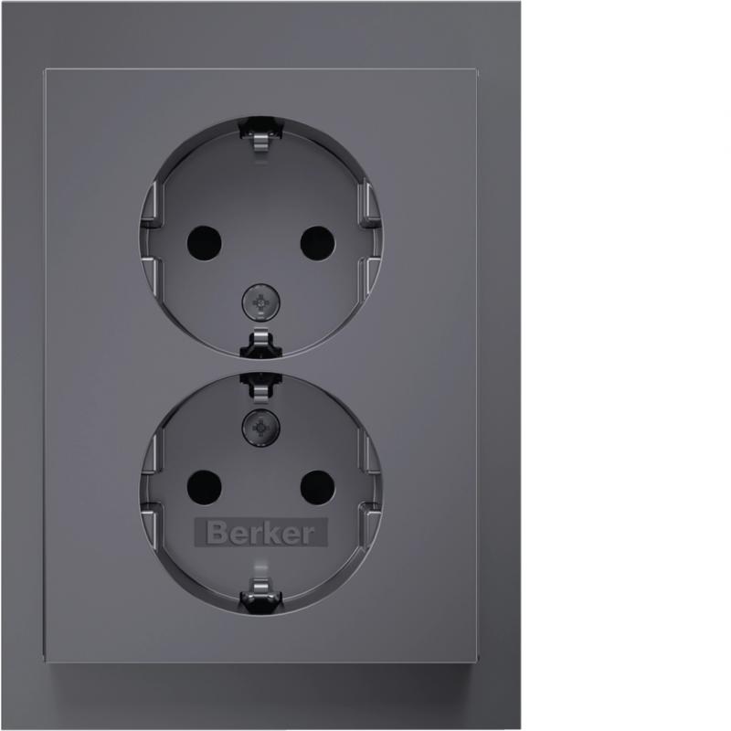 Berker 47597004 D-Steckdose SCHUKO ADP erh.BS K.5 es ma