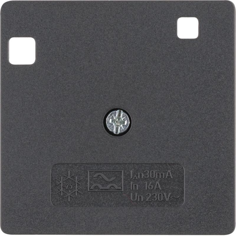 Berker 14961606 Z-PL F FI-SZ-Schalter anth matt