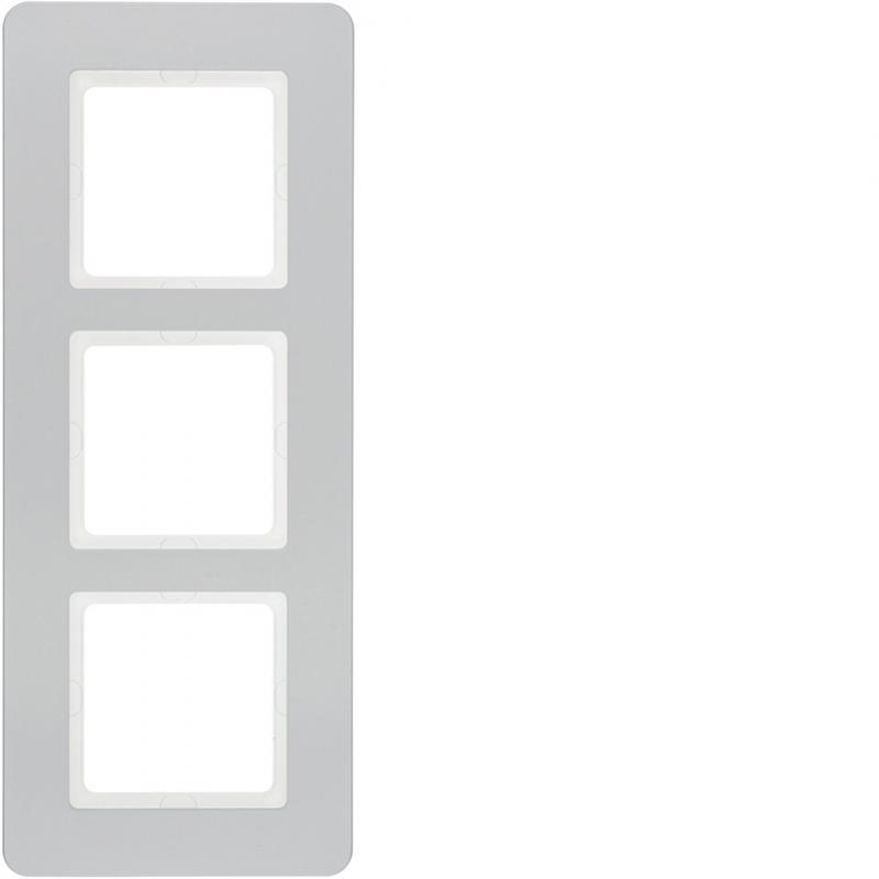 Berker 10136184 Rahmen 3fach Q.7 Alu samt lackiert