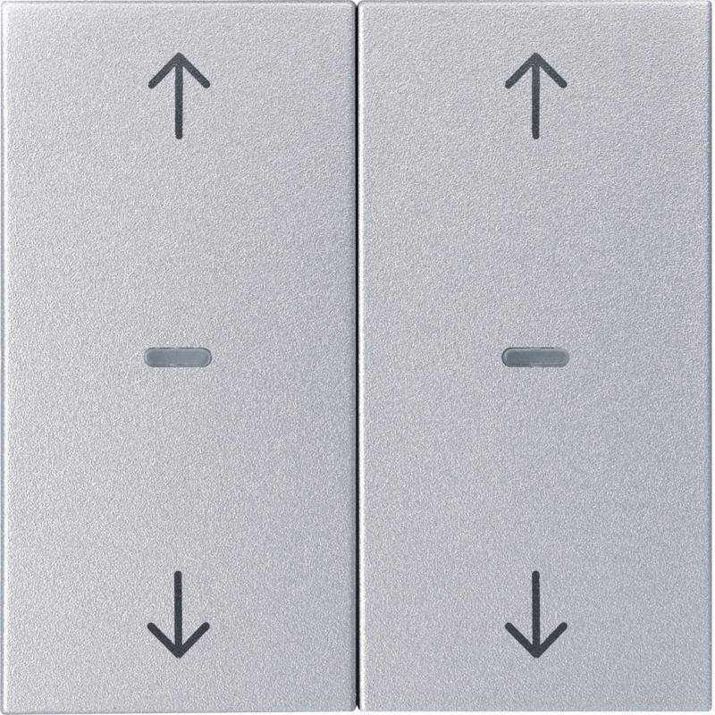 Berker 80961383 Abdeck. Tast.-M. 2f. Pfeil S.1/B.x alu