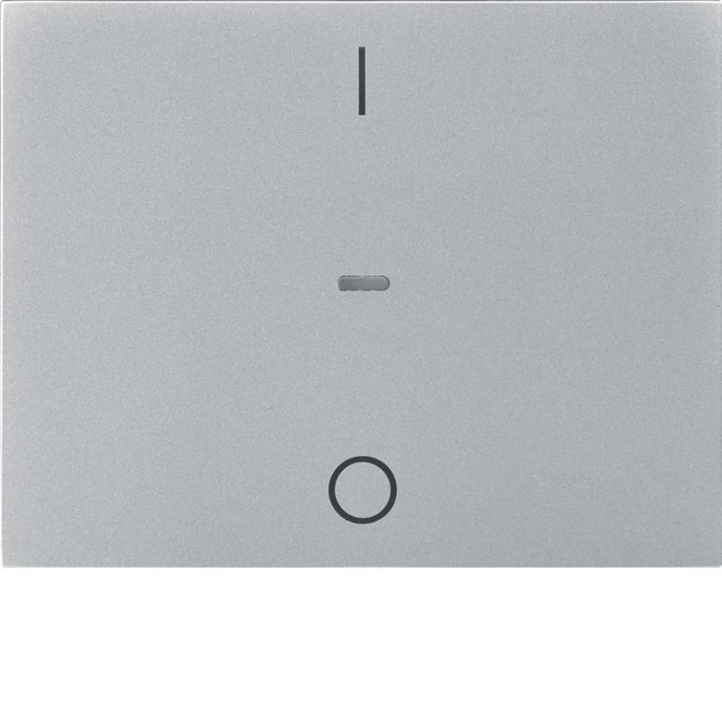 Berker 80962271 Abdeck. Tast.-M. 1f. I/O K.x alu