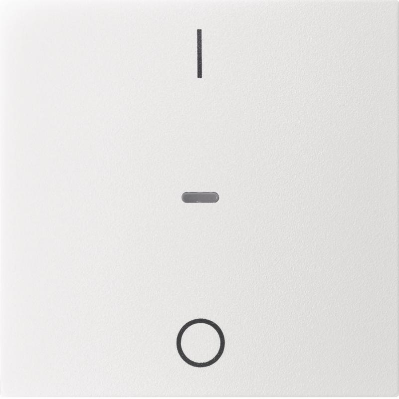 Berker 80962299 Abdeck. Tast.-M. 1f. I/O S.1/B.x pw m