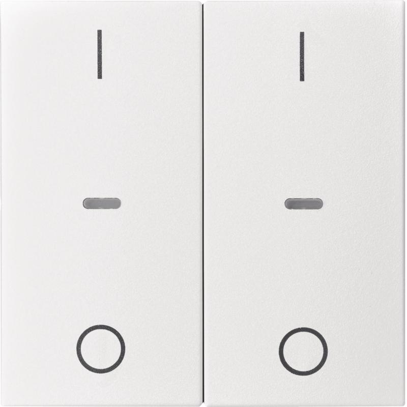 Berker 80962399 Abdeck. Tast.-M. 2f. I/O S.1/B.x pw m