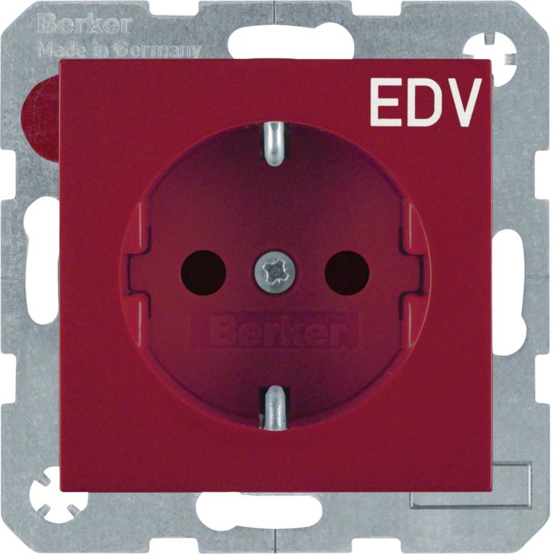 Berker 47238922 Steckdose SCHUKO m EHBS S.1/B.x rot glzd
