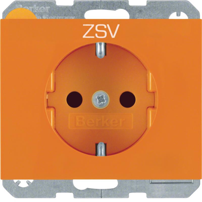 Berker 47357114 Steckdose SCHUKO mit EHBS K.x orange