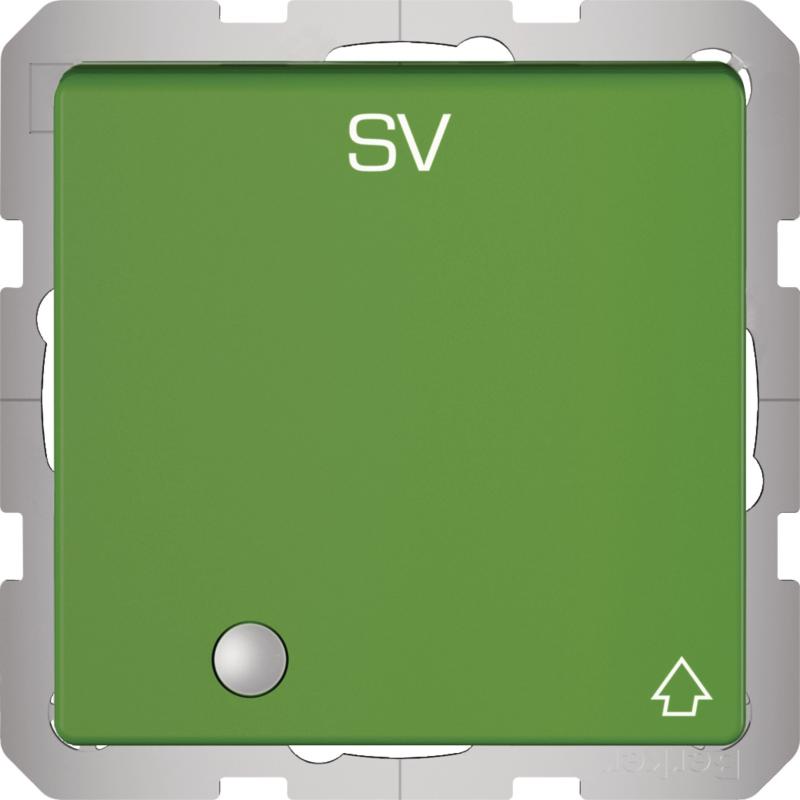 Berker 41516013 Steckdose SCHUKO m. KLPD u. LED Q.x grün