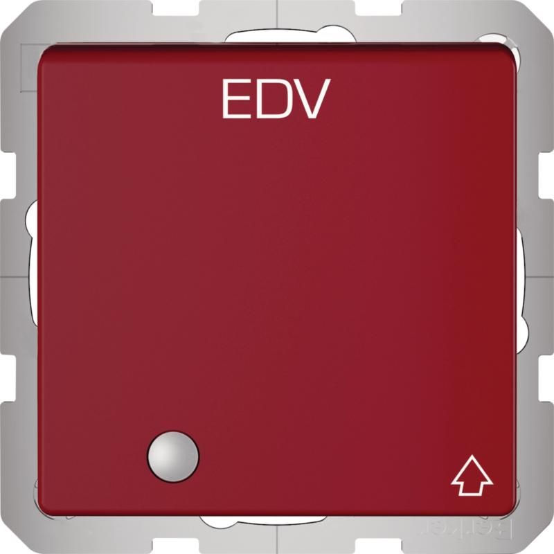 Berker 41516015 Steckdose SCHUKO m. KLPD und LED Q.x rot