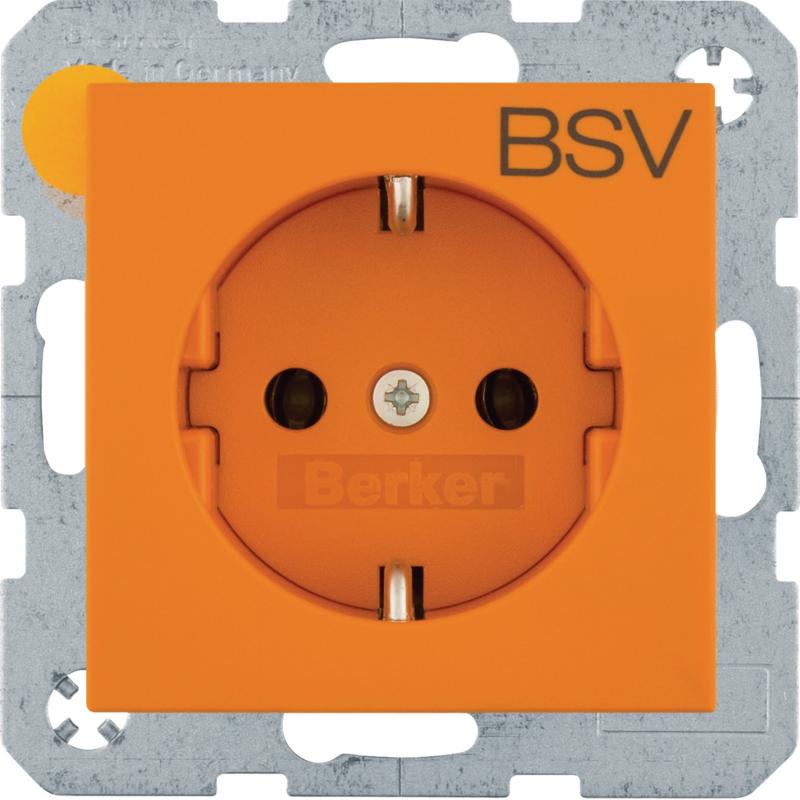 Berker 47431917 Steckdose SCHUKO BSV S.1/B.x matt orange