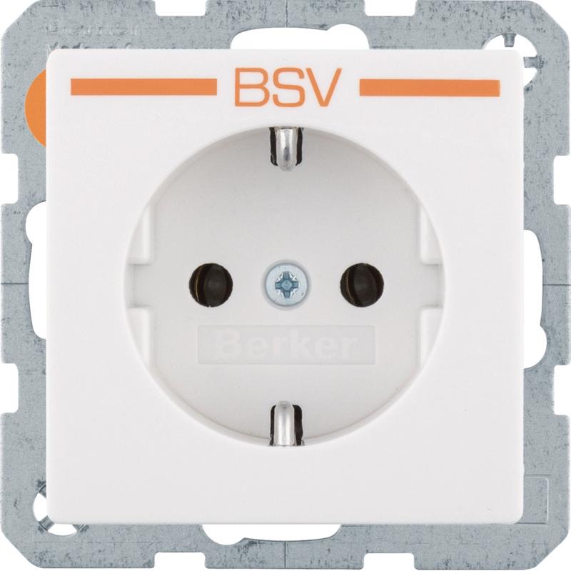 Berker 47436069 Steckdose SCHUKO BSV Q.x P-W SAMT