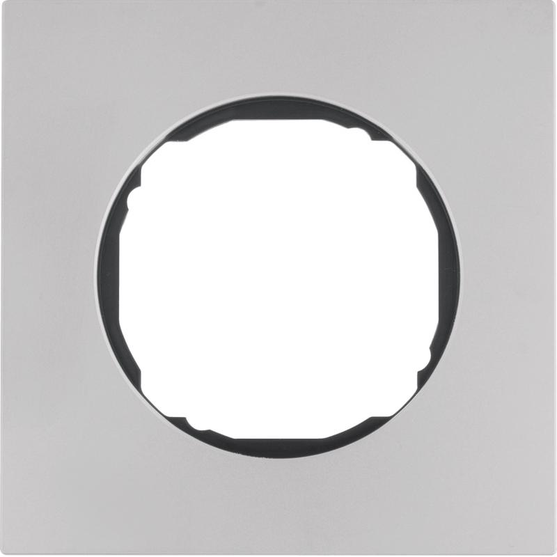 Berker 10112614 Rahmen 1fach, flach, R.8, Edelstahl