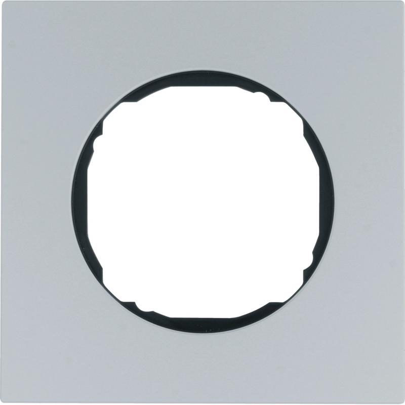 Berker 10112674 Rahmen 1fach, flach, R.8, Aluminium