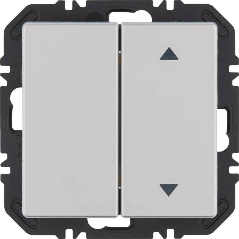 Berker 24126384 EnOcean Modul Wippe 2f eins Aufdr Qx alu