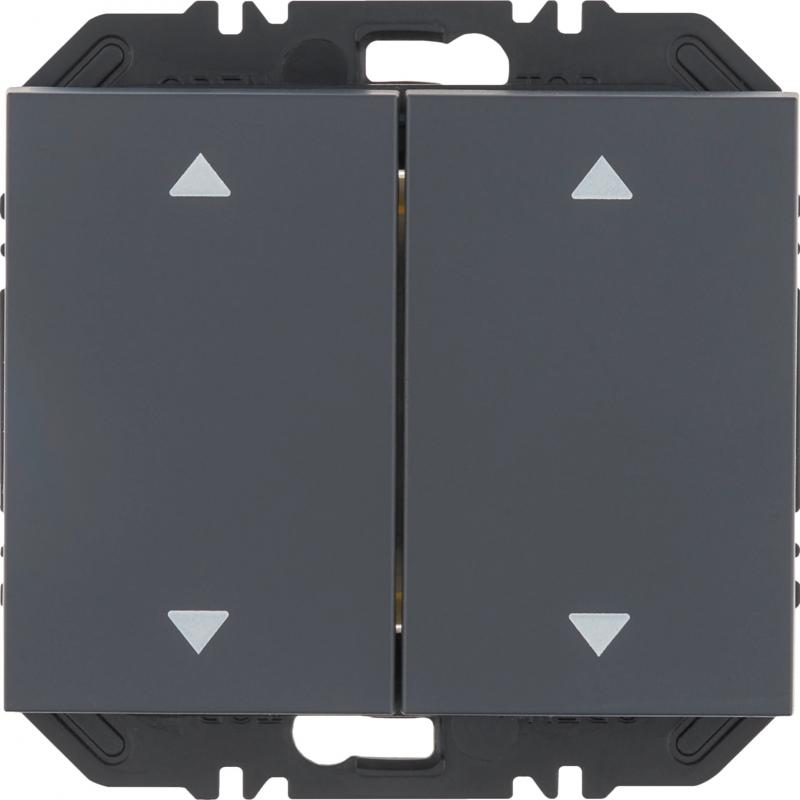 Berker 24127206 EnOcean Modul Wippe 2f, Aufdr. K.1 anthr
