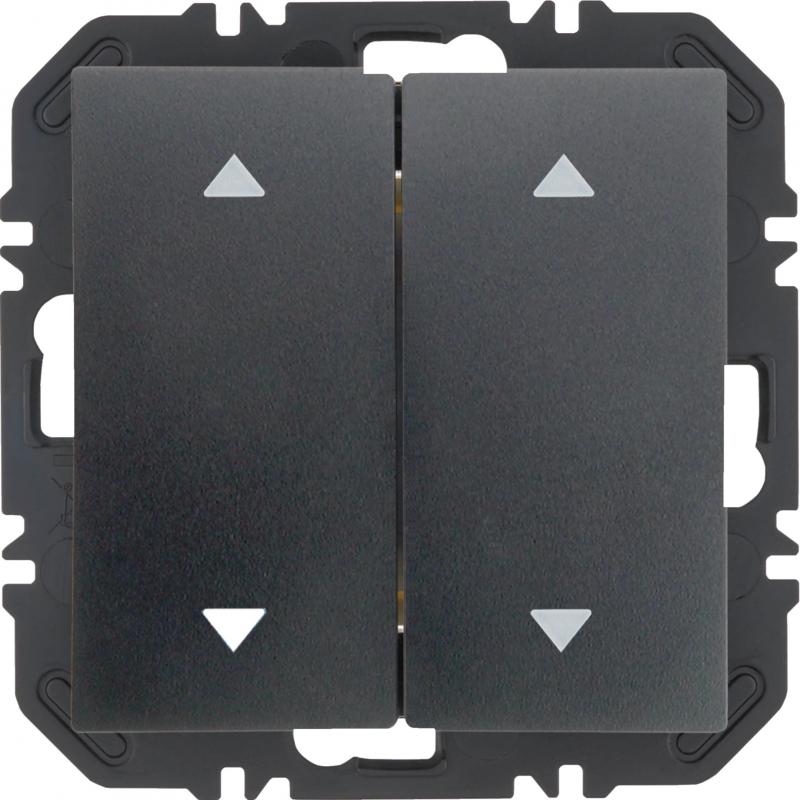 Berker 24128206 EnOcean Modul Wippe 2f, Aufdr B.x anthr.