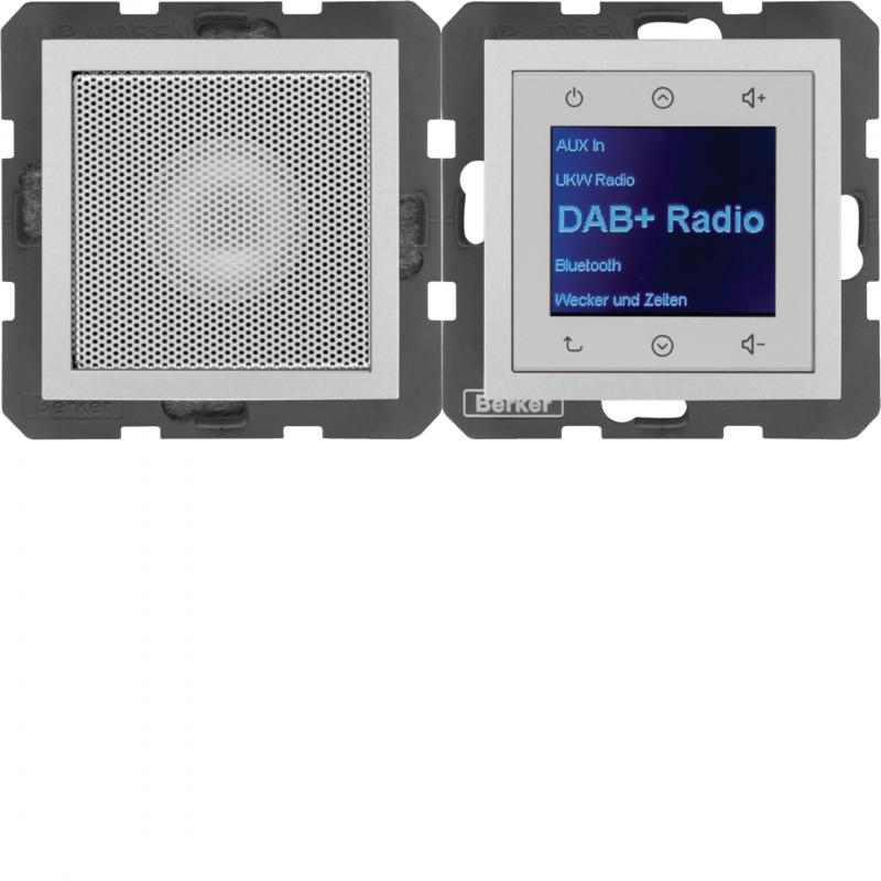 Berker 29801404 Radio mit Lautspr. DAB+ B.x alu matt