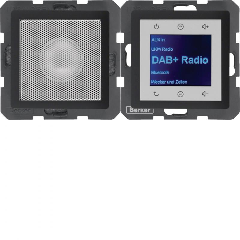 Berker 29806086 Radio mit Lautspr. DAB+ Q.x anth.