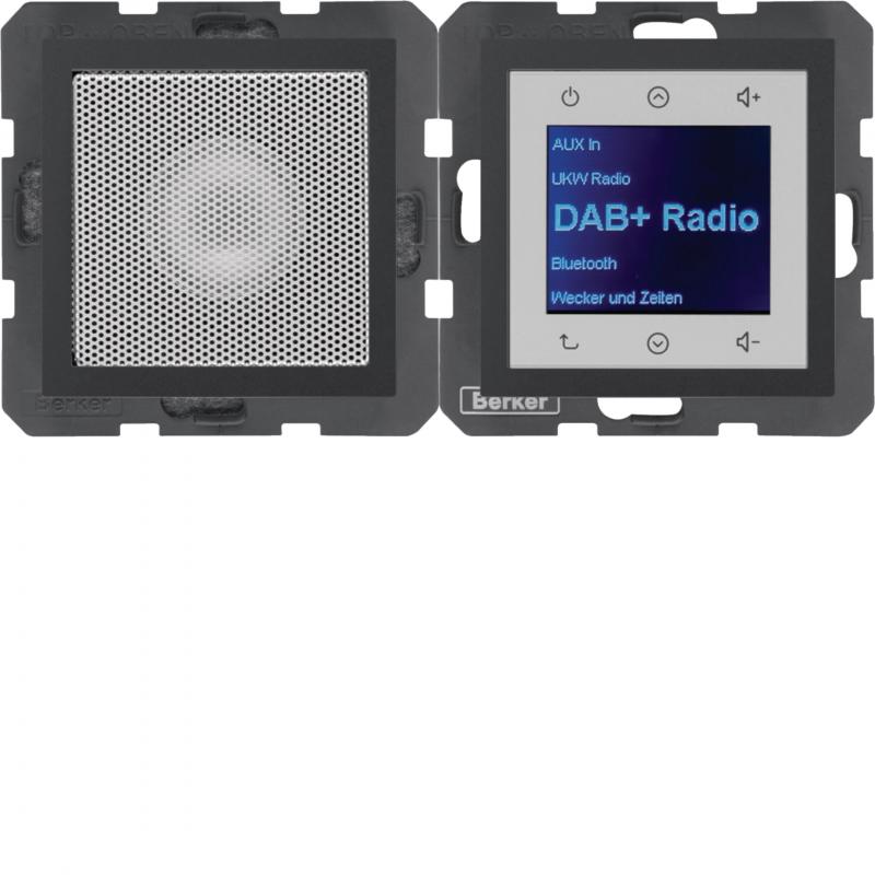 Berker 30801606 Radio mit Lautspr. DAB+, Bt.,B.x anth.