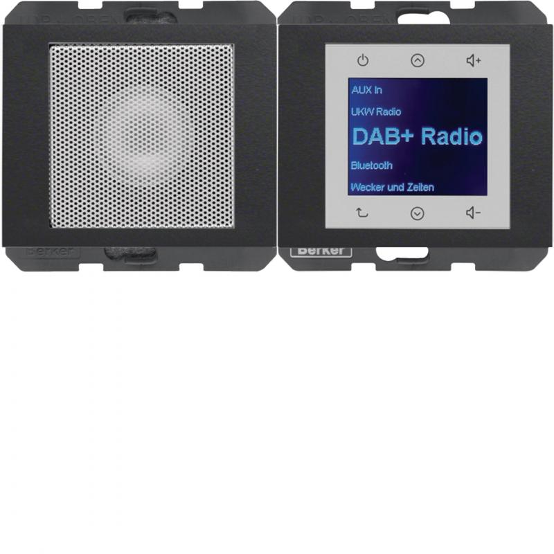 Berker 30807006 Radio mit Lautspr. DAB+, Bt.,K.x anth.