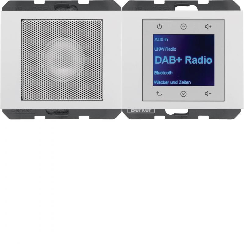 Berker 30807009 Radio mit Lautspr. DAB+, Bt.,K.x pw. gl.