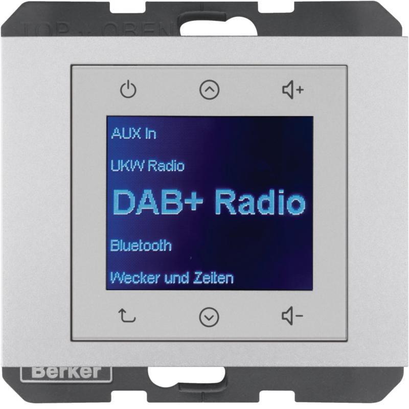 Berker 30847003 Radio DAB+, Bt., K.x alu