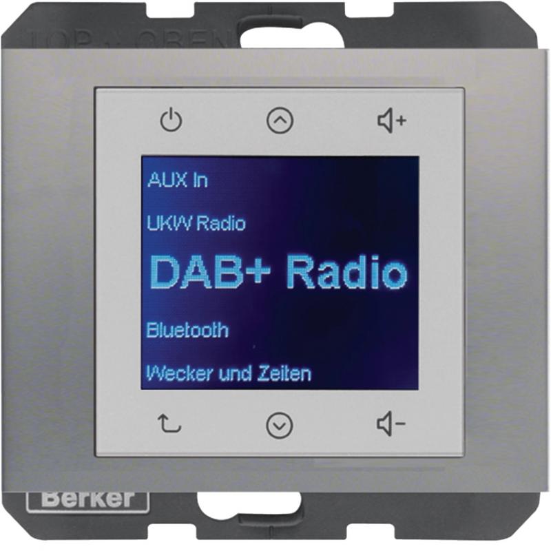 Berker 30847004 Radio DAB+, Bt., K.x edelst.