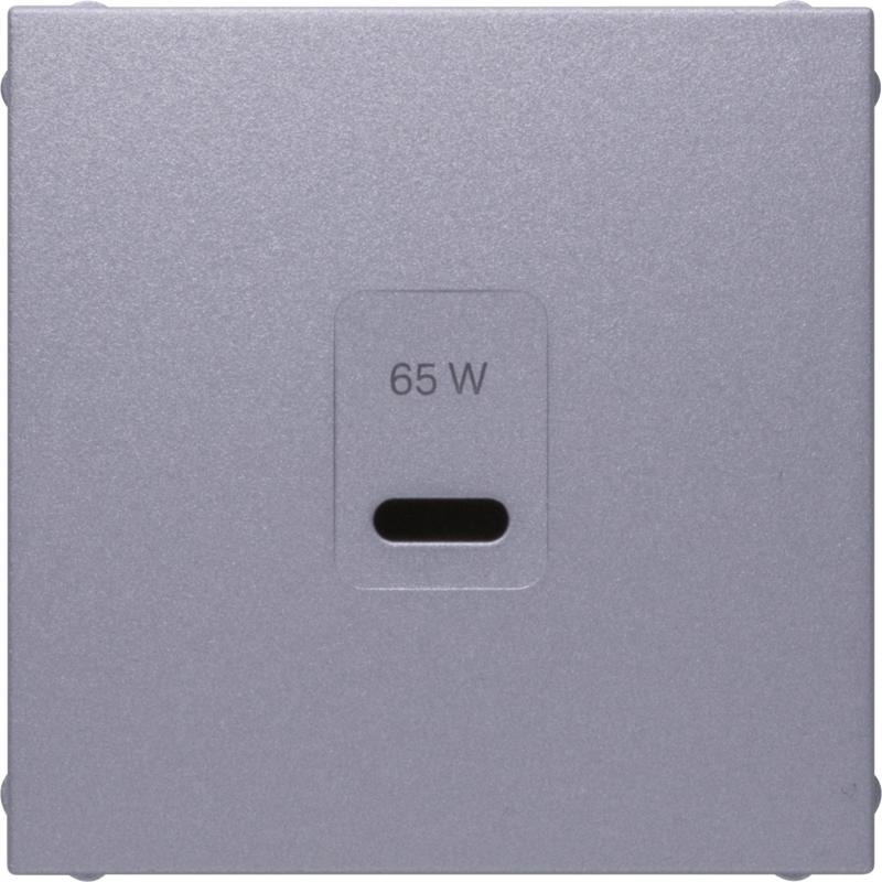 Berker 48601404 Zentralstück für USB Serie B.x, aluminium matt, lackiert