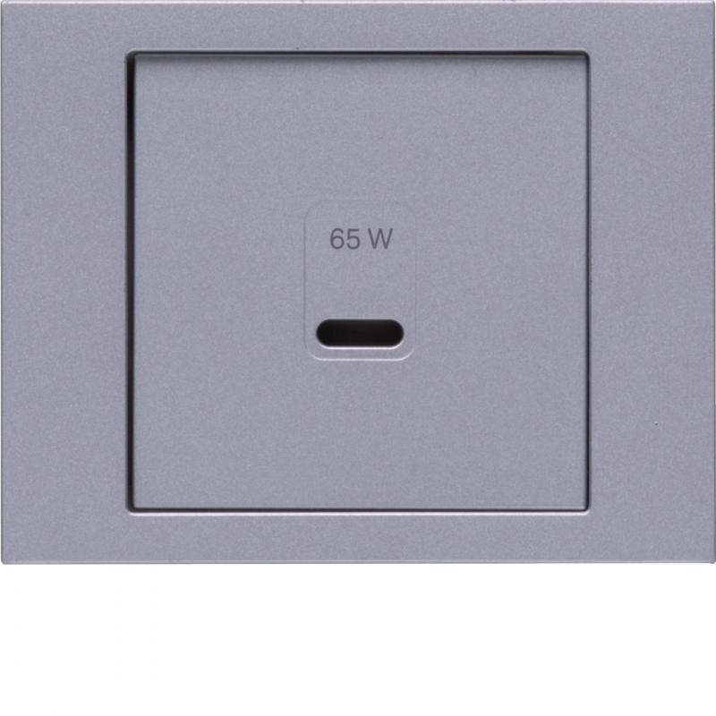 Berker 48607003 Zentralstück für USB Serie K.x, aluminium matt, lackiert