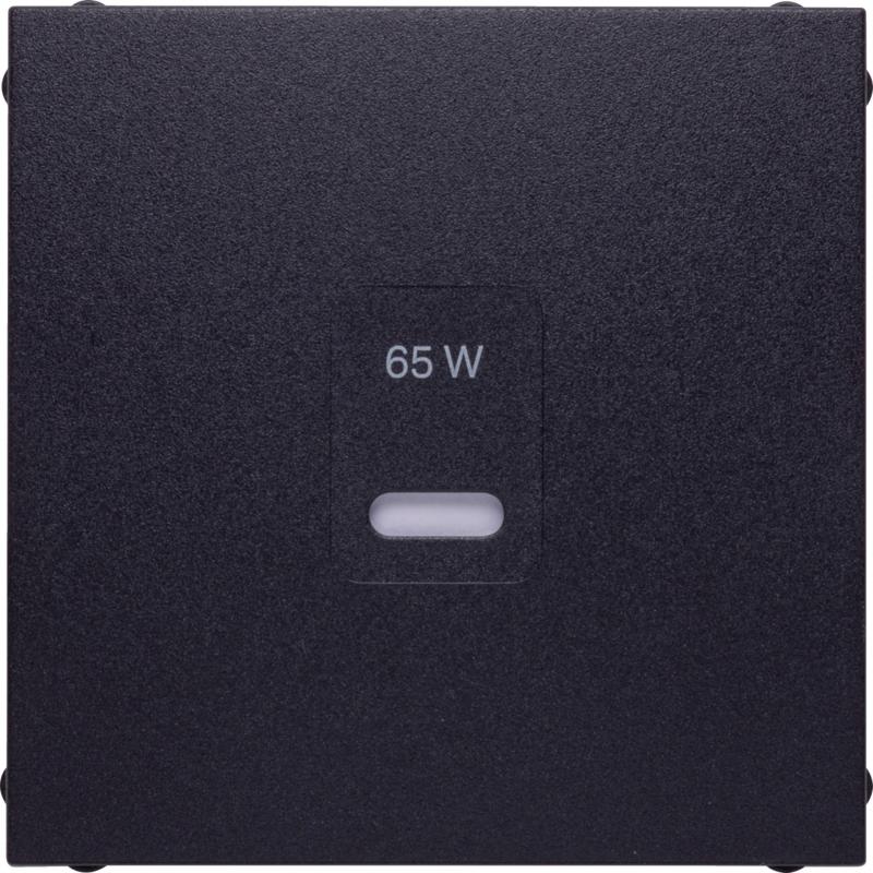 Berker 48601606 Zentralstück für USB Serie B.x, anthrazit matt, lackiert
