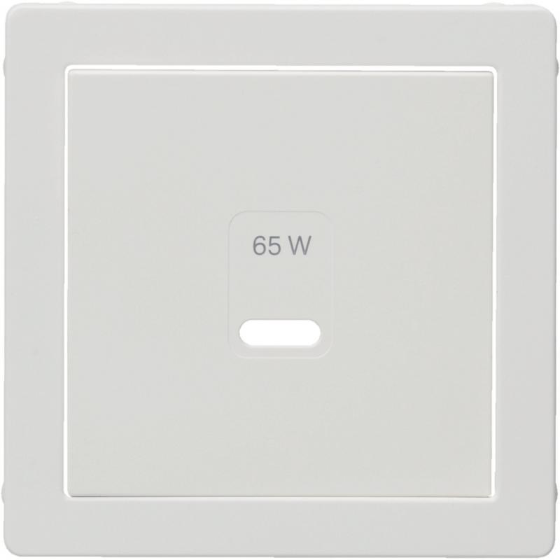Berker 48606089 Zentralstück für USB Serie Q.x, polarweiß samt
