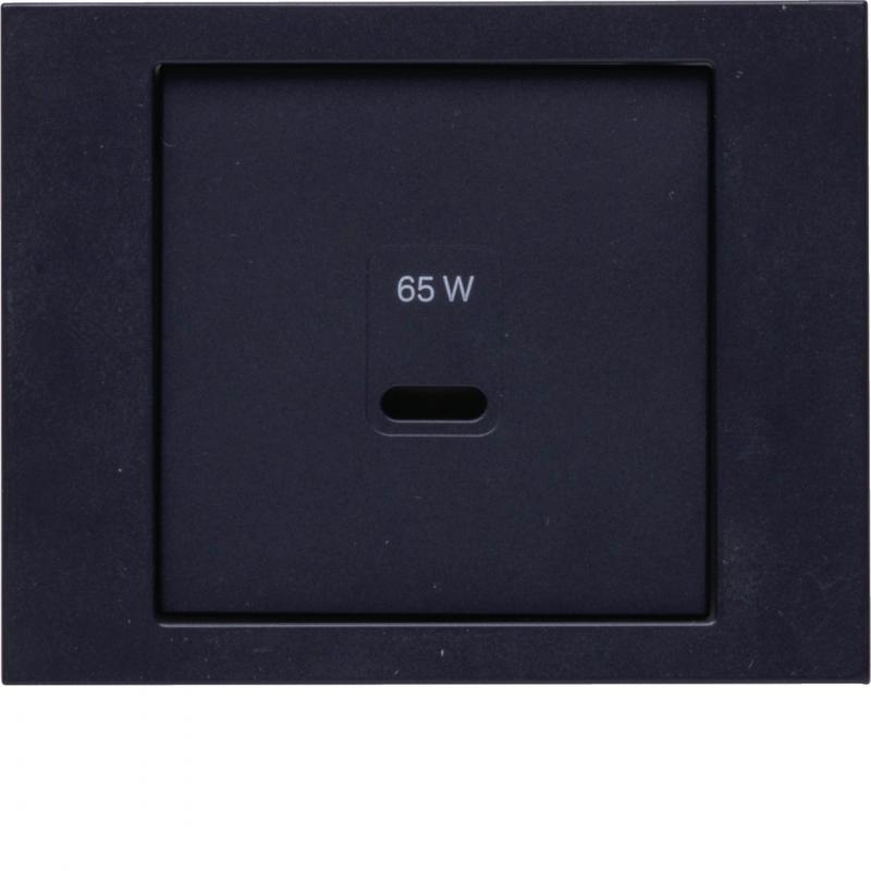 Berker 48607006 Zentralstück für USB Serie K.x, anthrazit matt , lackiert