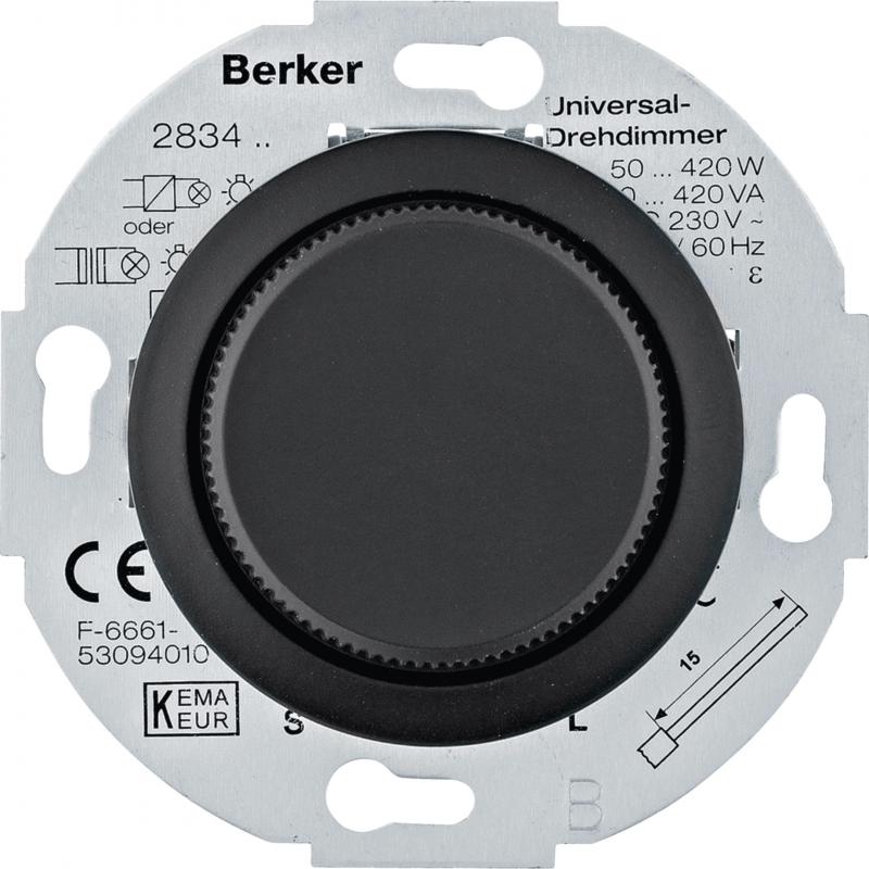 Berker MAN0101317 Uni Dim. Softr Z-St 1930 softtouch schw.