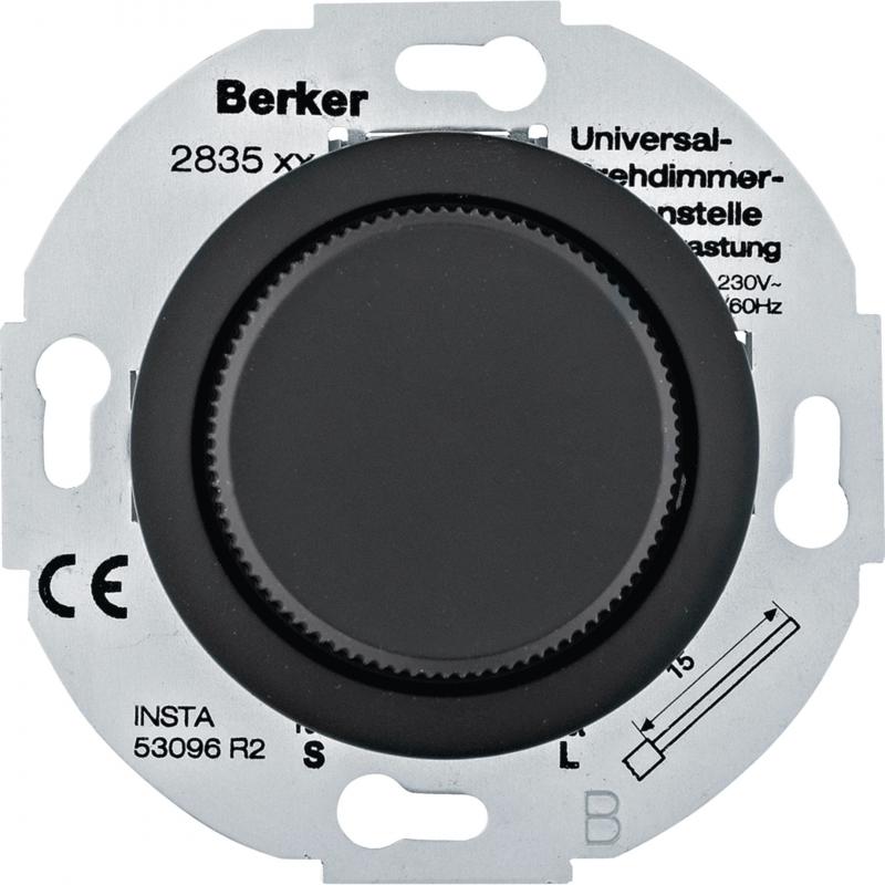 Berker MAN0101417 Uni D-Dim. Ns Z-St 1930 softtouch schw.