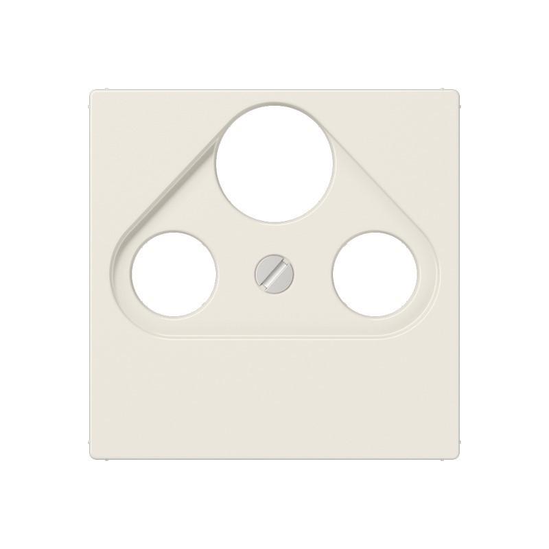 JUNG A 561 BFPLSAT Abdeckung 1fach für Universal-SAT/BK-Dosen cremeweiß 55 x 55 mm