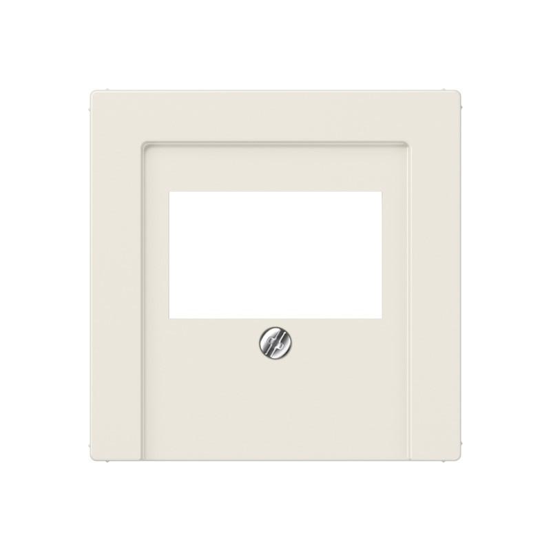 JUNG A 569 BFPLT Abdeckung 1fach für TAE-Anschlussdosen cremeweiß 55 x 55 mm