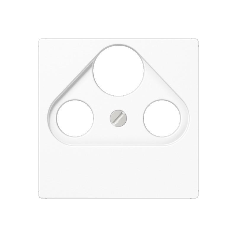 JUNG A 561 PLSAT WW Abdeckung 1fach für Universal-SAT/BK-Dosen alpinweiß 55 x 55 mm