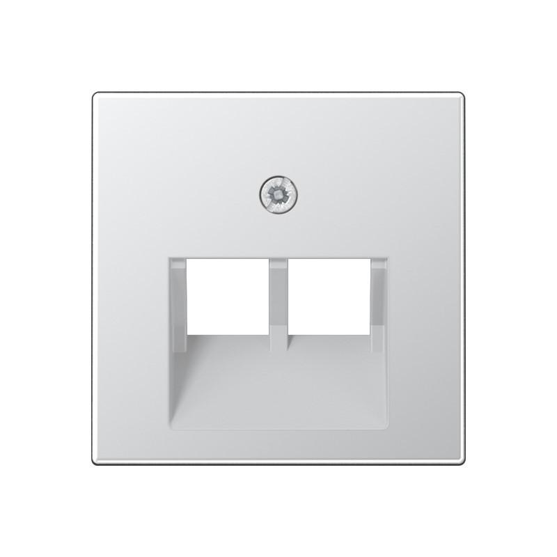 JUNG A 569-2 BFPLUA AL Abdeckung IAE/UAE-Anschlussdosen 2-fach Aluminium