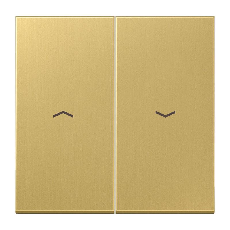 JUNG ME 2995 P C Wippe 2fach mit Pfeilsymbolen Serie LS Messing classic
