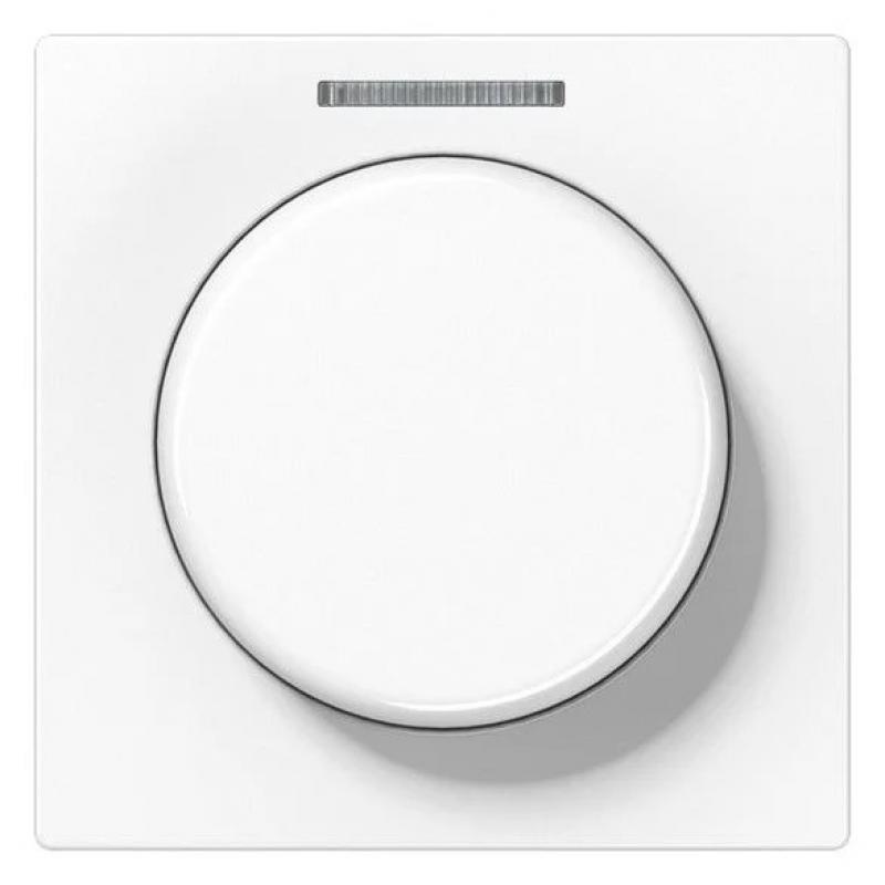 JUNG A 1540 KO5 WW Abdeckung mit Lichtleiter für KNX Drehsensor alpinweiß 55 x 55 mm