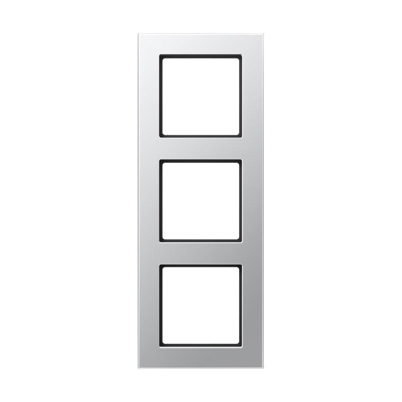 JUNG A 5583 BF AL Abdeckrahmen 3fach Aluminium 85 x 227 mm